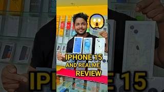 iPhone 15 and Realme iphone unboxing minivlog shorts reels review vlog JoblessVisu [upl. by Ahsinauq]