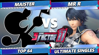 S Factor 11  Maister Game amp Watch Vs Mr R Chrom Smash Ultimate  SSBU [upl. by Allis]