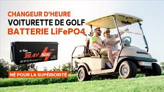 LiTime 38 4V 60Ah Batterie au Lithium LiFePO4 pour Voiturette de Golf FR [upl. by Hall101]