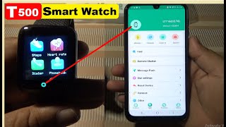 Setup T500 Plus Smart Watch  How To Connect t500  To Your SmartPhone ⌚📱 [upl. by Ezara589]