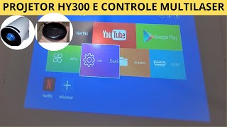 como conectar controle remoto universal multilaser no projetor hy300 [upl. by Bolanger]