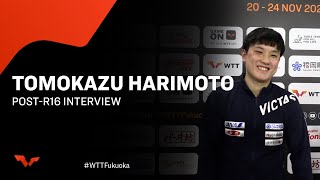 Tomokazu Harimoto PostR16 Interview  WTTFukuoka 2024 [upl. by Edmanda808]