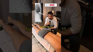 Ajustement thoracique T10T11 avec LACHIROCROS chiropractor asmr massage craquement cracking [upl. by Rubia]