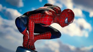 Movie accurate Spider man 2 raimi suit  marvel spider man remastered gameplay [upl. by Merill]