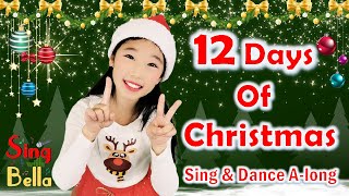 The 12 days of Christmas with Lyrics Actions Movements  Kids Christmas Song  Sing Along [upl. by Ecilegna]