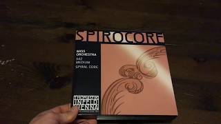 Thomastik Spirocore Unboxing Bass Strings [upl. by Yecam]