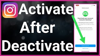 How To Reactivate Instagram Account After Temporarily Deactivated [upl. by Hizar567]