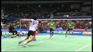 QF  MD  Markis KidoHendra Setiawan vs Sung Hyun KoYong Dae Lee  2011 Yonex Open Japan [upl. by Emil]