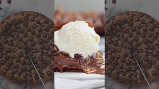 GIANT gooey chocolate chip cookie 😱 [upl. by Ainivad]