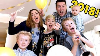 HAPPY NEW YEAR 2018 Ballinger Family New Years Eve Party [upl. by Ldnek850]