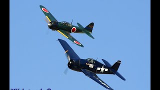 Classic Duels  Grumman F6F Hellcat vs Mitsubishi A6M ZeroSen [upl. by Anoiuq394]