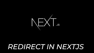 Redirect in nextjs from server side  React  Authentication [upl. by Icam717]