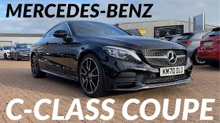 MercedesBenz CClass Coupe test drive and review  2020 C300d AMG Line [upl. by Arand]