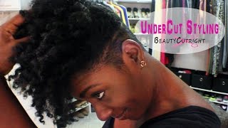 Get Ready With Me Natural Hair UnderCut Qiuck Face [upl. by Attem]