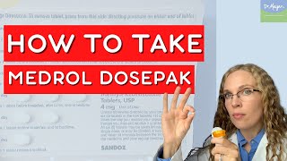 How to Take a Medrol Dosepak or 6 Day Pack of Prednisone 💊 [upl. by Harbot]