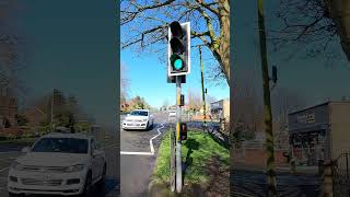 NewcastleunderLyme Clayton Road A519 Siemens Helios CLS Traffic Lights Puffin Crossing [upl. by Nagam]