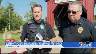 Zumbrota Police Department is raising awareness for suicide prevention [upl. by Ramyar]