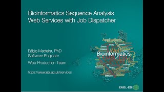 Bioinformatics Sequence Analysis Web Services with Job Dispatcher [upl. by Jr]