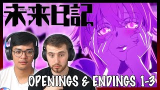 MIRAI NIKKI  The Future Diary OPENINGS  ENDINGS REACTION  Anime OP Reaction [upl. by Yroggerg]