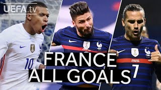 MBAPPÉ GIROUD GRIEZMANN FRANCE 202021 UNL All Goals to reach the final [upl. by Laural]