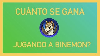 BINEMON Cuánto se gana jugando a binemon en español GANANCIAS💵 [upl. by Imis479]