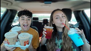 WE TRIED OUR SUBSCRIBERS FAVORITE DUNKIN DRINKS [upl. by Faucher]