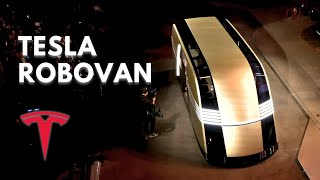 Elon Musk Reveals Tesla Robovan [upl. by Myrilla]