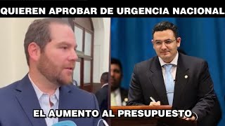 ALVARO ARZÚ AFIRMA QUE LOS DIPUTADOS DE SEMILLA QUIEREN APROBAR EL AUMENTO AL PRESUPUESTO GUATEMALA [upl. by Ykcaj]