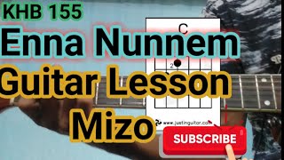 Enna Nunnem KHB 155 Guitar Lesson Perhdan [upl. by Leoy436]