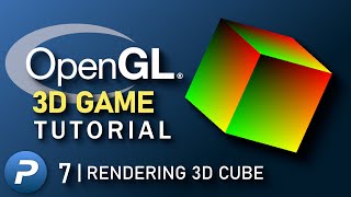 C OpenGL 3D Game Tutorial 7 Rendering 3D Cube [upl. by Anitnerolf]