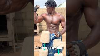 African Bodybuilder Creates Concrete Weights shorts motivation bodybuilding [upl. by Kistner57]