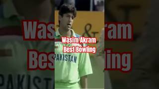 Wasim Akram The Master of Outswing cricket cricketlover [upl. by Arinay155]