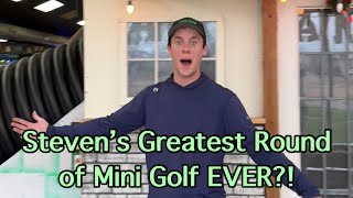 The Greatest Round of Mini Golf EVER Shooting the lowest score possible [upl. by Shanly]