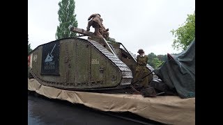 WW1 Remembered Bovington to Blandford Convoy 1182018 Great Dorset Steam Fair [upl. by Kwon]