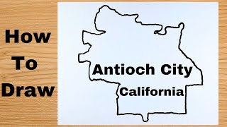 Drawing Antioch City Map  United States [upl. by Ahasuerus]