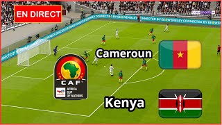 Cameroun vs Kenya en direct aujourdhui Éliminatoires Coupe Afrique Simulation football Gameplay PC [upl. by Konstanze]