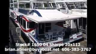 Houseboat 04 Sharpe 20x112 from BuyaBoatNet [upl. by Enileuqkcaj]