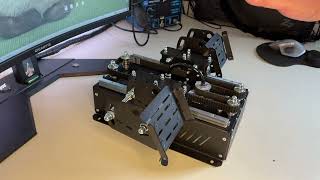 Rudder Pedals FFBeast quotBase  railsquot from GVL [upl. by Christiansen568]