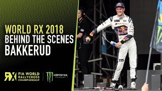 Behind The Scenes  Andreas Bakkerud at World RX of Great Britain 2018 [upl. by Mccready]