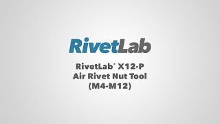 Rivnut Tool Demo Air Hydraulic RivetLab X12P [upl. by Loma]