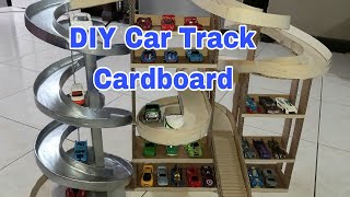 DIY Car Track from Cardboard  devdevs simple crafts [upl. by Sagerman]