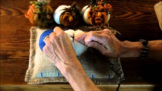 Needle Felted Pumpkin Tutorial 1 The Body by Sarafina Fiber Art [upl. by Urbai]