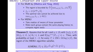 3 mins video Almost Optimal Algorithms for Linear Stochastic Bandits with HeavyTailed Payoffs [upl. by Graig411]