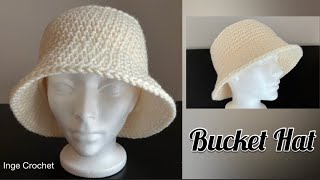 Easy and Quick Bucket Hat Crochet for beginners crochet häkeln Sonnenhut geschenkideen [upl. by Freddi287]