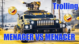 GTA 5 Online Menacer Trolling Menacer VS Menacer [upl. by Cardew]