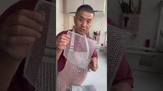 This steel dishcloth is a musthave kitchen tool for washing pots and dishes without damaging th [upl. by Regnig]