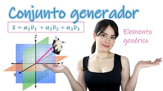 CONJUNTO GENERADOR DE UN ESPACIO VECTORIAL  ÁLGEBRA LINEAL [upl. by Lisle]