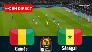 match Sénégal vs Guinée en direct Coupe dAfrique des Nations complet Simulation Gameplay PC [upl. by Chip]