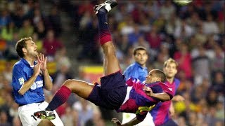 2001 BARCELONA 3X2 VALENCIA MATCH HISTORY OF RIVALDO [upl. by Fraase]