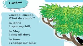 Eschoolindia  Std 5th English Poem  Cuckoo  Cuckoo poem [upl. by Gnolb]